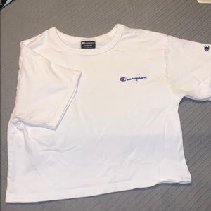 White champion crop top!